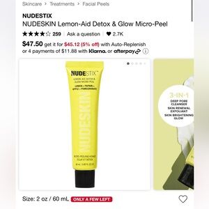 NUDESTIX
NUDESKIN Lemon-Aid Detox & Glow Micro-Peel